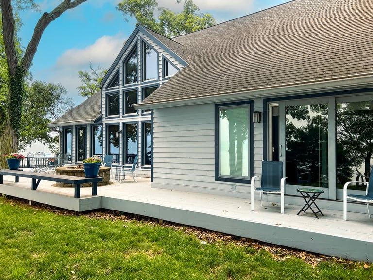 Beautiful home with clean windows