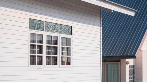 Modern home with clean exterior